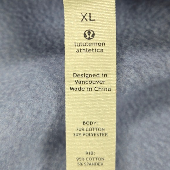 Lululemon Athletica Men's XL Purple Full Zip Hoodie Jacket Fleece Lined - Picture 8 of 10